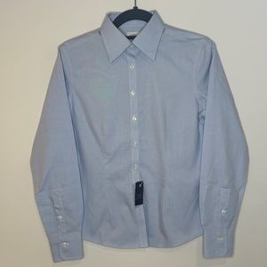 Brooks Brothers Woman’s button up shirt cotton non iron petite fitted cotton 346